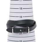 Hermes Api 2 Black Silver Leather Metal Belt — view 6