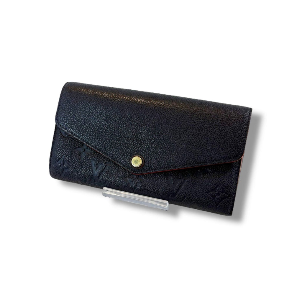 Louis Vuitton Sarah Bifold Long Wallet Empreinte Leather Navy Dark — view 9
