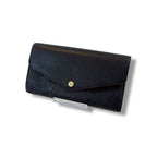 Louis Vuitton Sarah Bifold Long Wallet Empreinte Leather Navy Dark — view 9