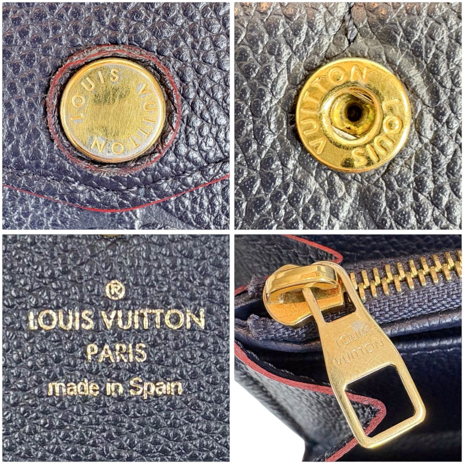 Louis Vuitton Sarah Bifold Long Wallet Empreinte Leather Navy Dark — view 8