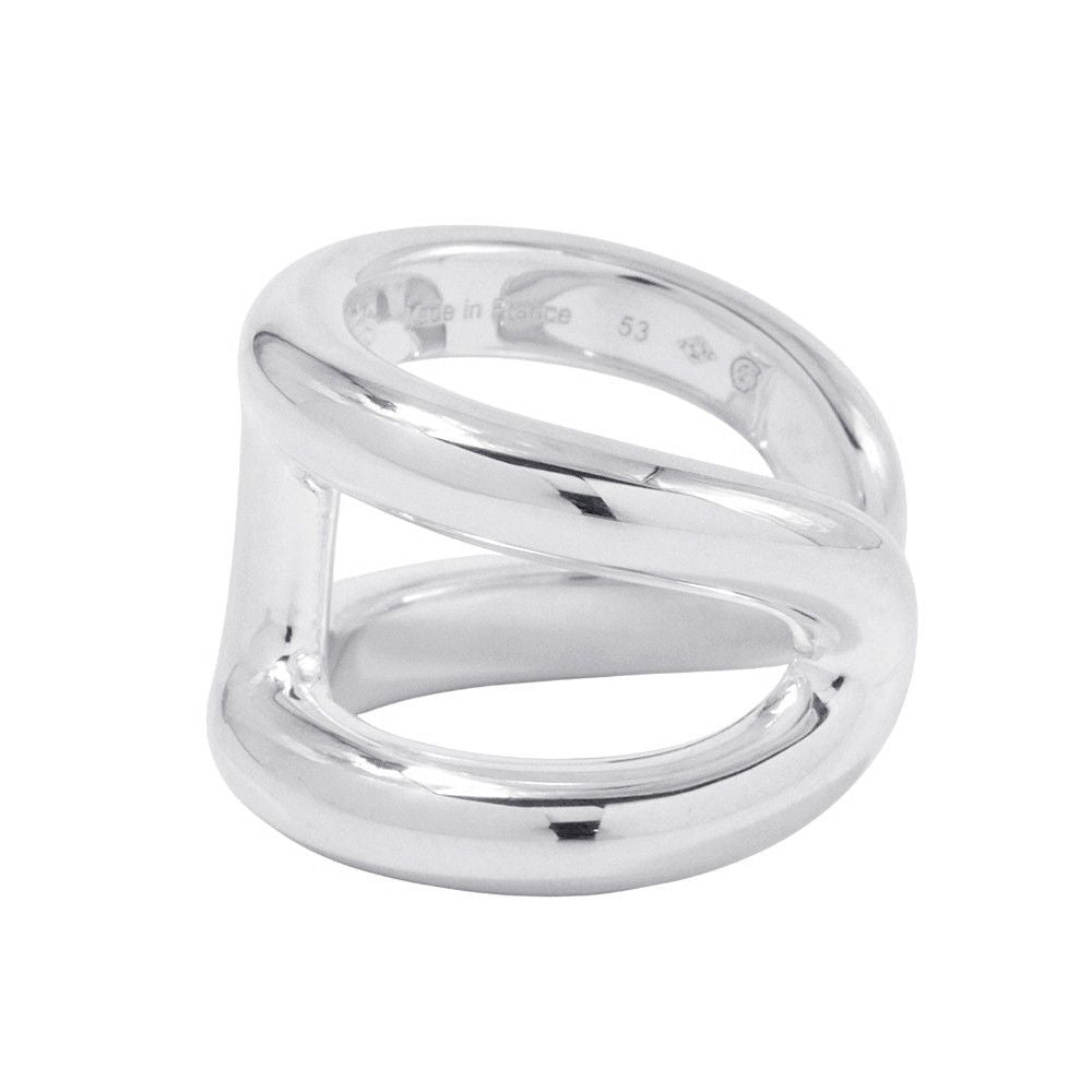 Hermes Ring Osmose GM Silver 53 — view 2