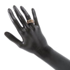 Hermes Ring Chaine D'ancre Divine PM Diamond Total 18K Pink Gold — view 5