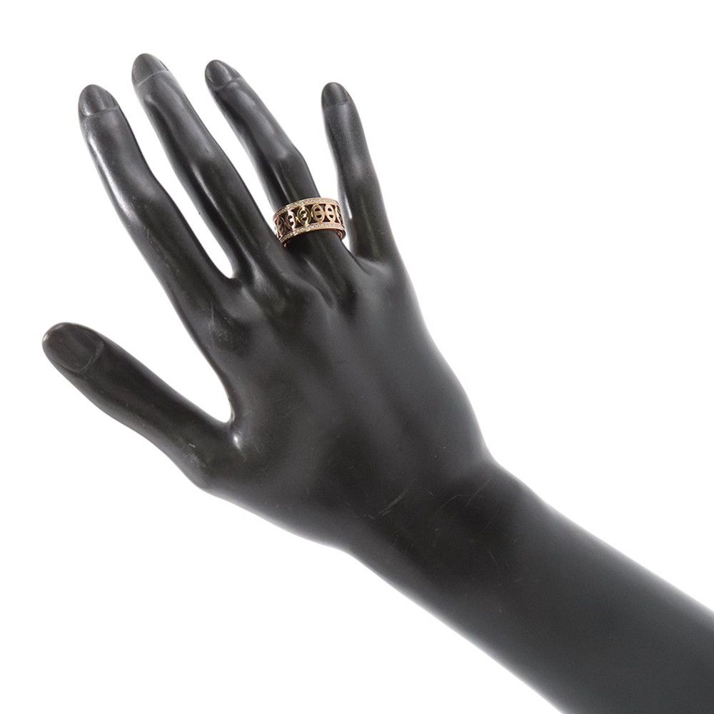 Hermes Ring Chaine D'ancre Divine PM Diamond Total 18K Pink Gold — view 5