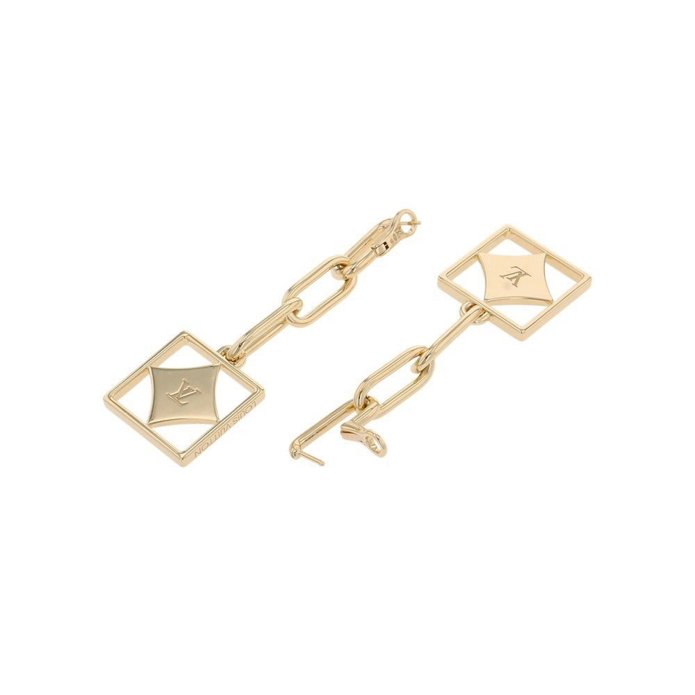 Louis Vuitton Earrings Boucle Dreille B Blossom Diamond Mother of Pearl 18K — view 3