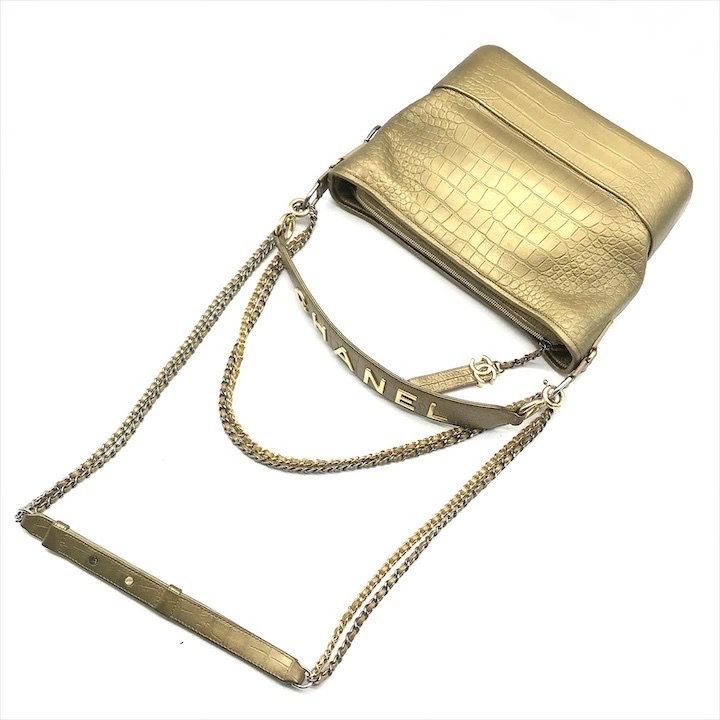 Chanel CC Logo Limited Edition Croco Shoulder Bag — view 2