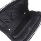 Christian Dior Canvas Logo Hardware Leather Use Oblique Round Zip Pouch Black — view 7