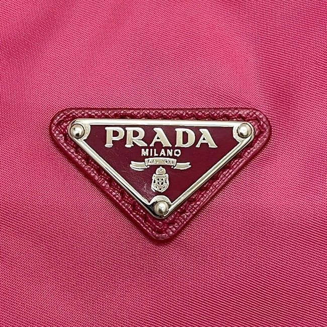 Prada Tote Bag Pink Tessuto B4605 C Nylon — view 6