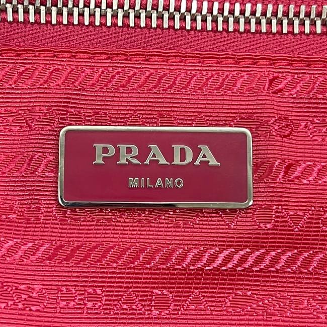 Prada Tote Bag Pink Tessuto B4605 C Nylon — view 3