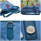 Prada Tote Bag Blue Tessuto 2010 Limited Edition — view 5