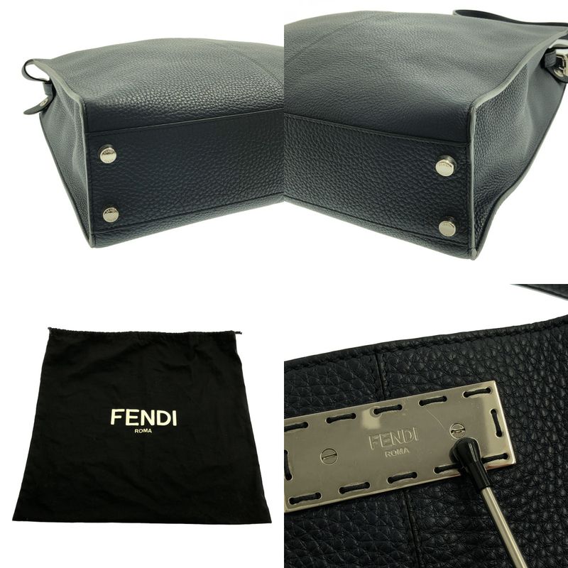 Fendi 2-Way Peekaboo Xlite Fit Bag Navy — view 8