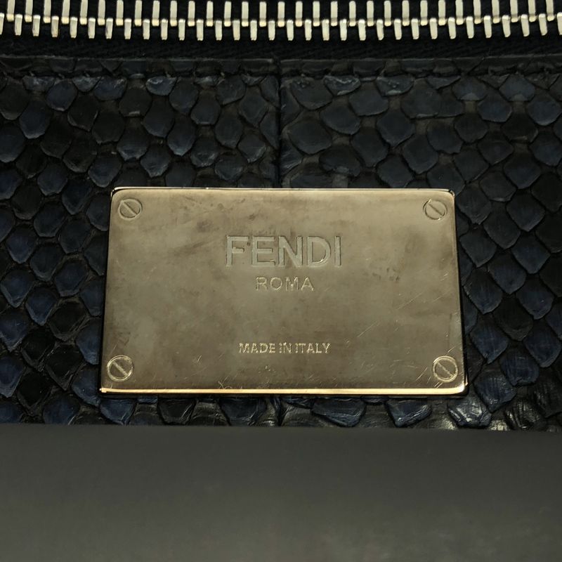 Fendi 2-Way Peekaboo Xlite Fit Bag Navy — view 6