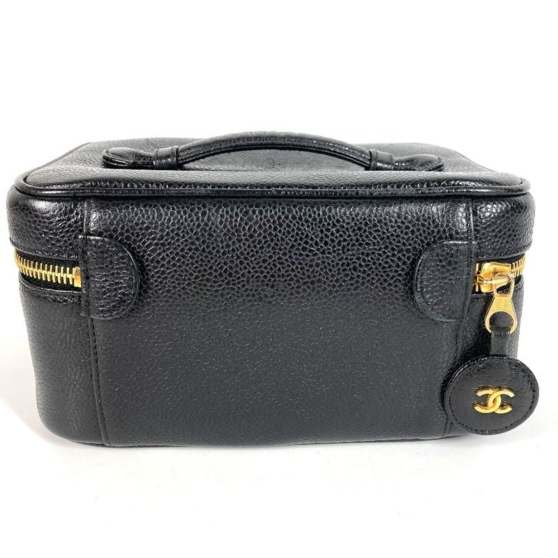 Chanel Handbag CC Coco Logo Caviar Leather Black — view 2