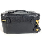 Chanel Handbag CC Coco Logo Caviar Leather Black — view 2