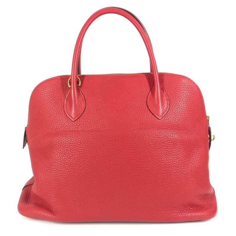 Hermes Bolide 35 Taurillon Cles Mans Rouge Red — view 3