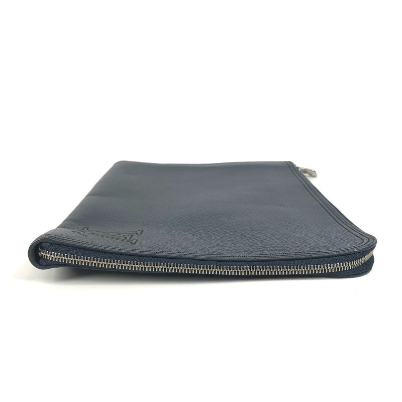 Louis Vuitton Pochette Jules GM Taurillon Leather Navy — view 4