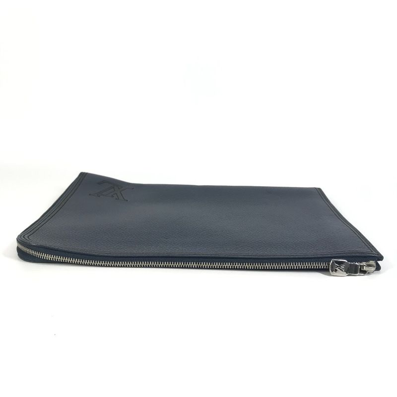 Louis Vuitton Pochette Jules GM Taurillon Leather Navy — view 6