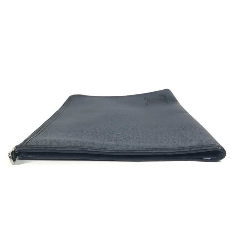 Louis Vuitton Pochette Jules GM Taurillon Leather Navy — view 3