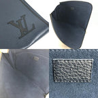 Louis Vuitton Pochette Jules GM Taurillon Leather Navy — view 8