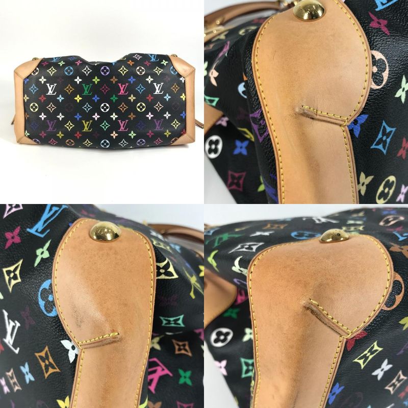 Louis Vuitton Shoulder Bag Ursula Monogram Multicolor Canvas Noir Black — view 7