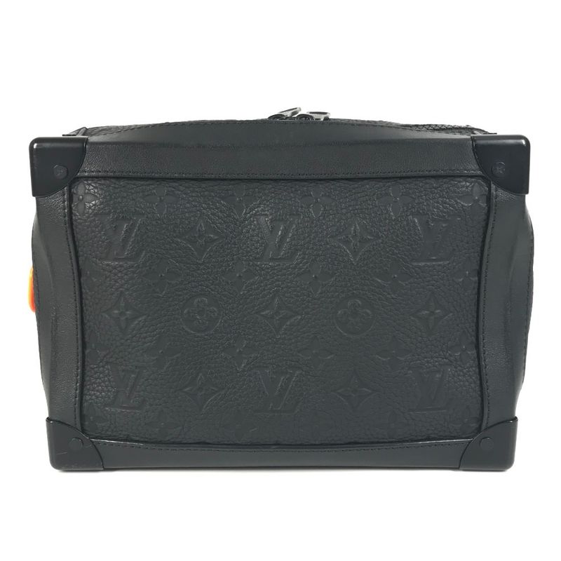 Louis Vuitton Shoulder Bag Soft Trunk Taurillon Leather Noir Black — view 2