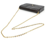Louis Vuitton Monogram Vernis Pochette Felicie Chain Wallet Leather Amarante — view 5