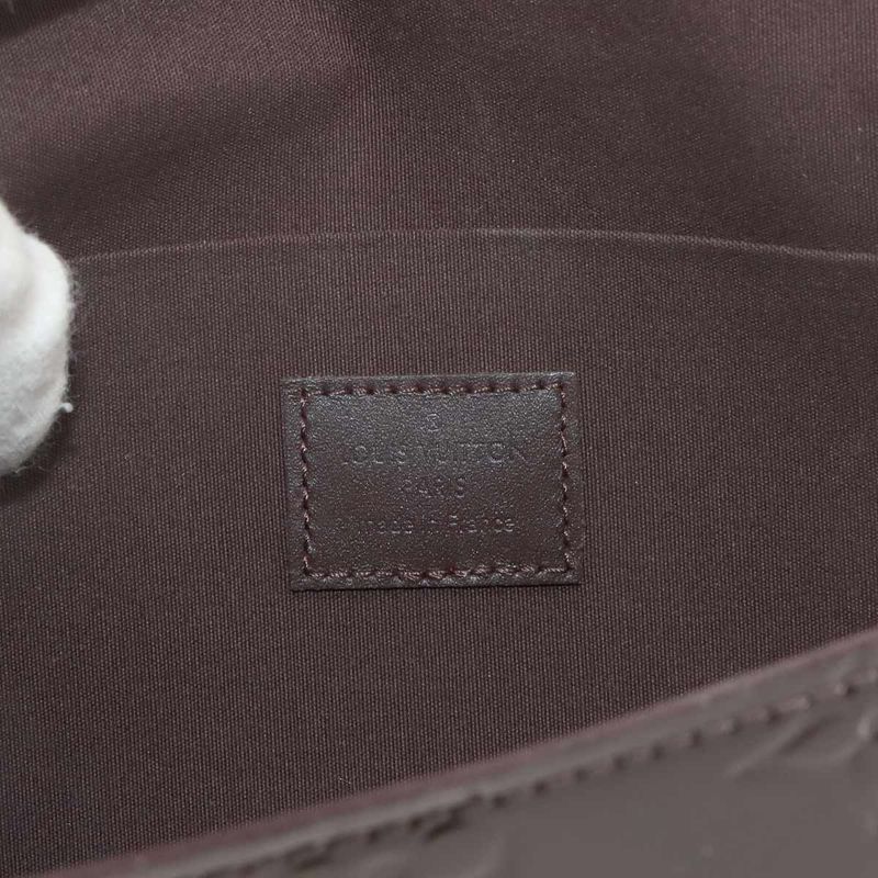 Louis Vuitton Monogram Vernis Pochette Felicie Chain Wallet Leather Amarante — view 7