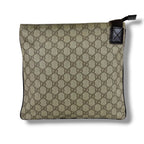 Gucci Crossbody Bag Shoulder GG Supreme Beige Brown Leather — view 9