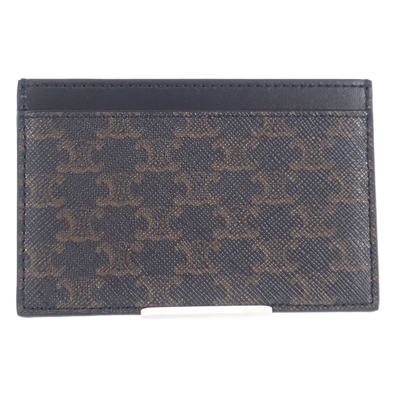 Celine Card Holder 10 B702 Bq4.38 no Case Calf Black — view 4