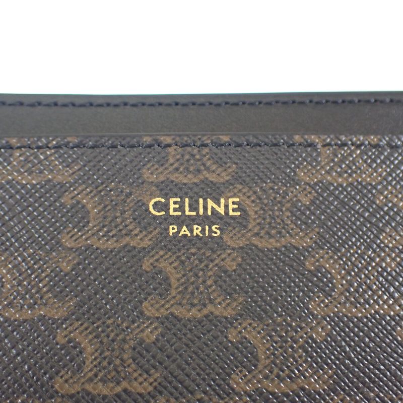 Celine Card Holder 10 B702 Bq4.38 no Case Calf Black — view 6