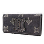 Celine Triomphe Denim Navy Blue Long Wallet — view 2