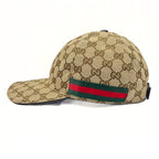 Gucci Web Stripe GG Canvas Baseball Cap Hat — view 5