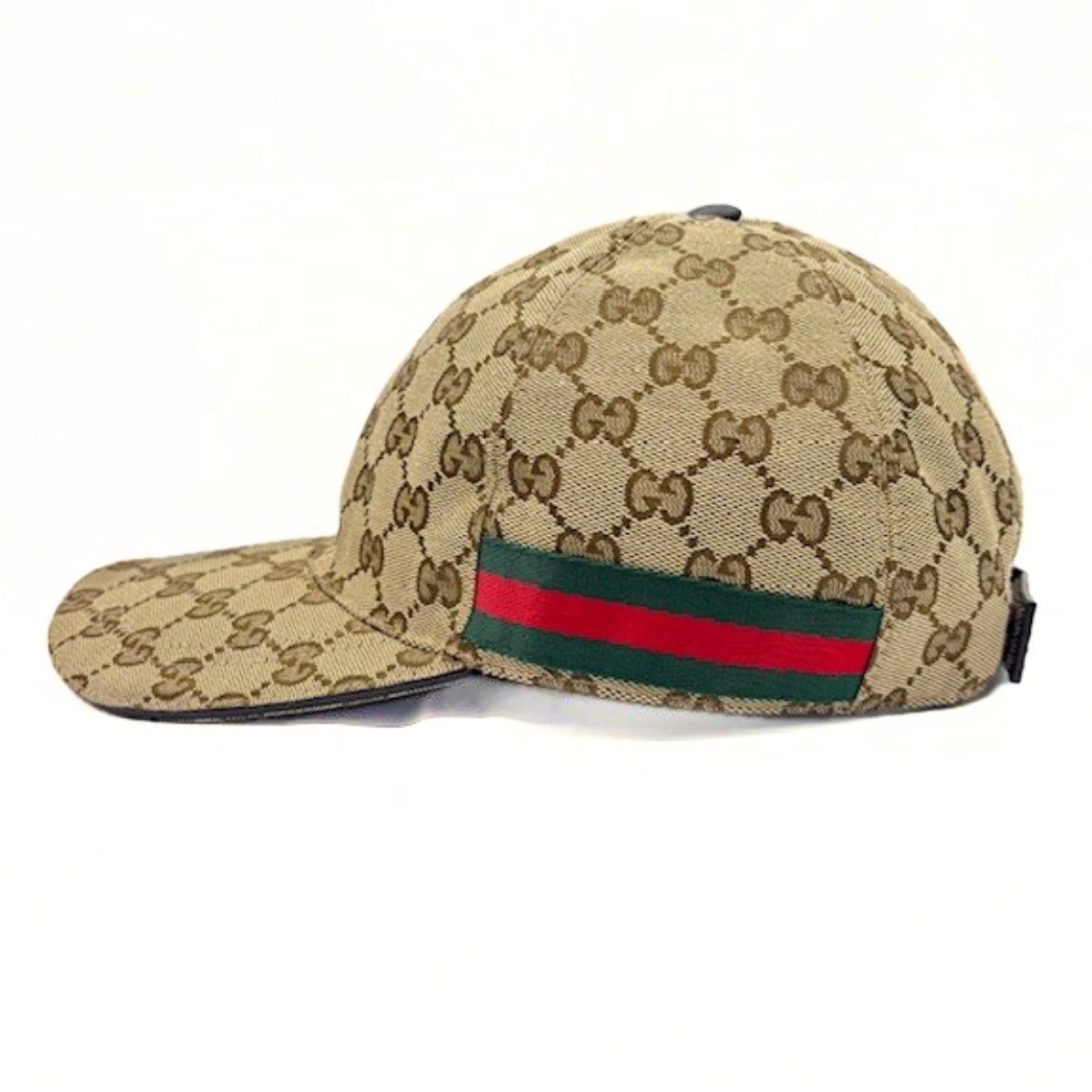 Gucci Web Stripe GG Canvas Baseball Cap Hat — view 5