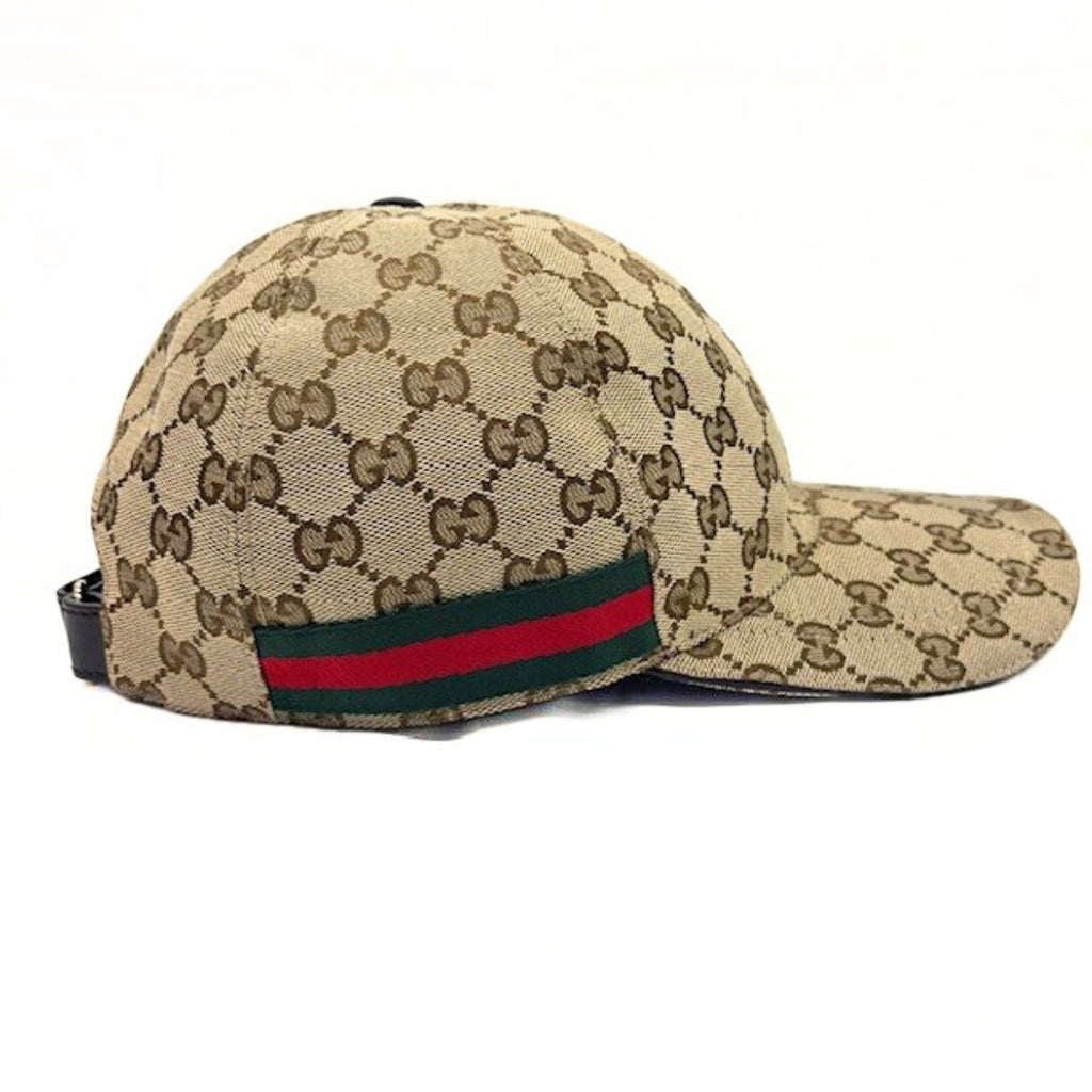 Gucci Web Stripe GG Canvas Baseball Cap Hat — view 6