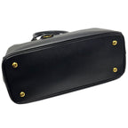 Prada Saffiano Leather 2-Way Bag Handbag Black — view 9