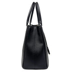 Prada Saffiano Leather 2-Way Bag Handbag Black — view 4