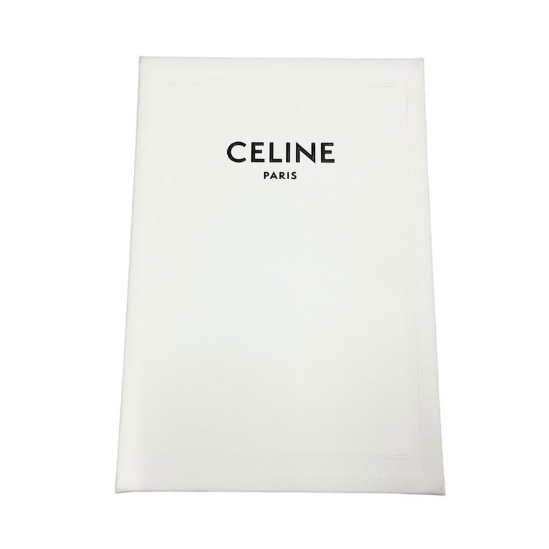 Celine Charm Brown White Gold Triomphe Canvas Logo Micro Vertical Cabas — view 9