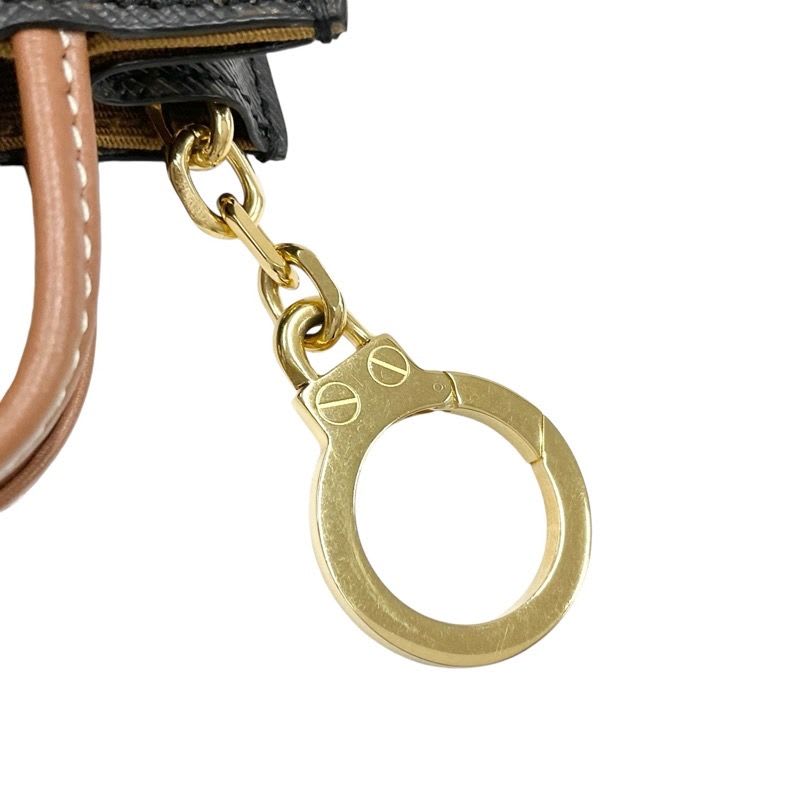 Celine Charm Brown White Gold Triomphe Canvas Logo Micro Vertical Cabas — view 6