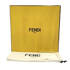 Fendi Boots Short Shoes Patent Black Beige Back Zip — view 9