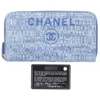 Chanel Deauville Tweed Round Zip Wallet — view 2