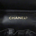 Chanel Bag Vanity Handbag Caviar Leather Black Gold Hardware — view 6