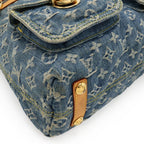 Louis Vuitton Monogram Denim Baggy GM Shoulder Bag Crossbody Long — view 3