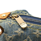 Louis Vuitton Monogram Denim Baggy GM Shoulder Bag Crossbody Long — view 5