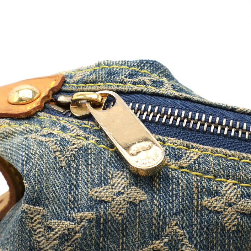 Louis Vuitton Monogram Denim Baggy GM Shoulder Bag Crossbody Long — view 5