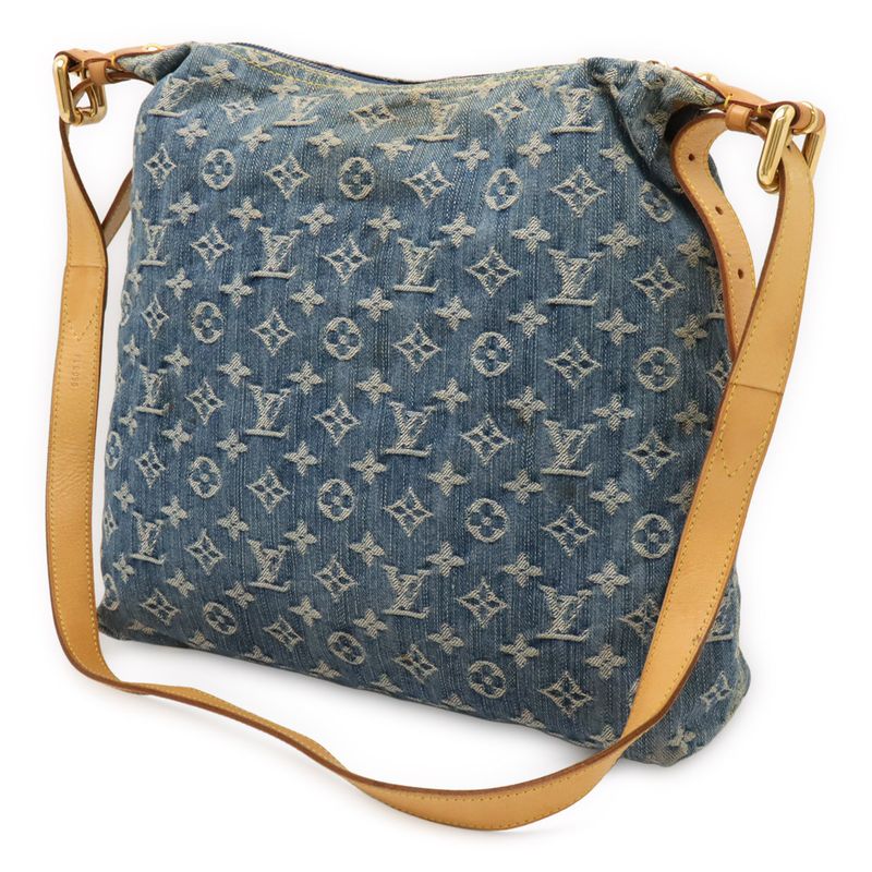 Louis Vuitton Monogram Denim Baggy GM Shoulder Bag Crossbody Long — view 2