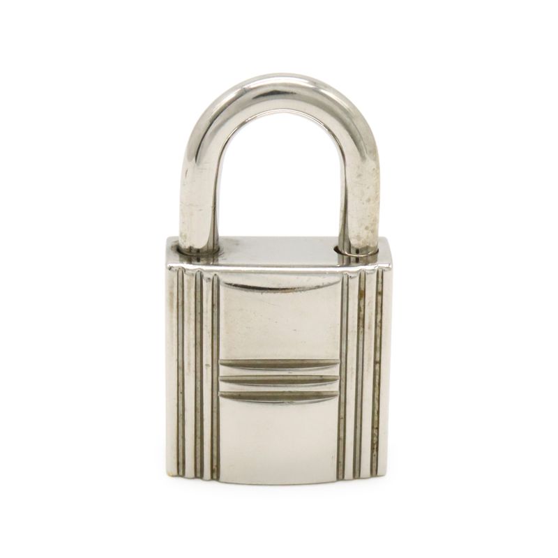 Hermes Cadenas Padlock No121 key Keyed Metal Silver — view 2