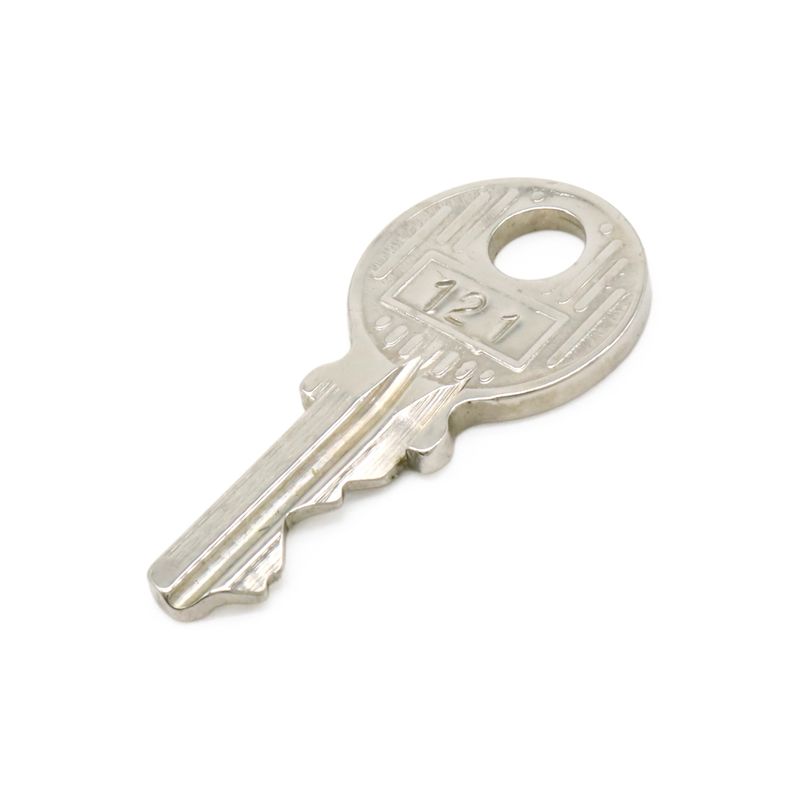 Hermes Cadenas Padlock No121 key Keyed Metal Silver — view 5
