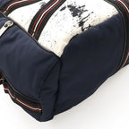 Christian Dior Homme Backpack Nylon Leather White Navy Black — view 3