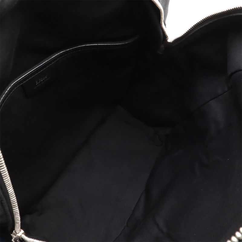 Christian Dior Homme Backpack Nylon Leather White Navy Black — view 7