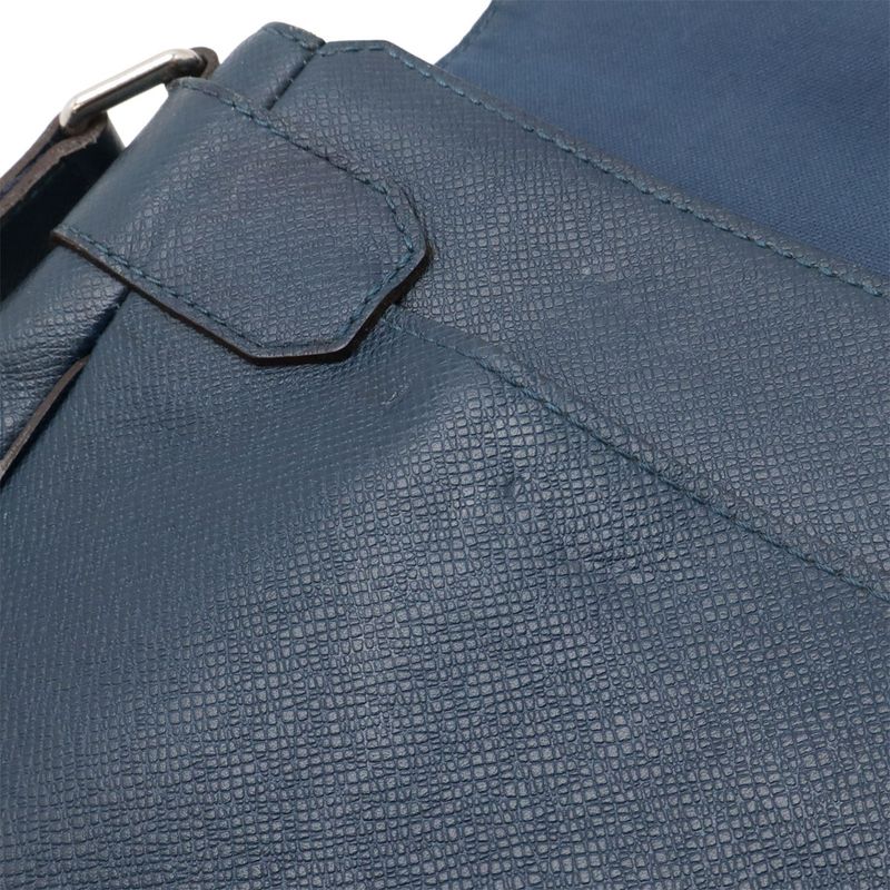 Louis Vuitton Taiga Romain MM Shoulder Bag Messenger Leather Ocean — view 7