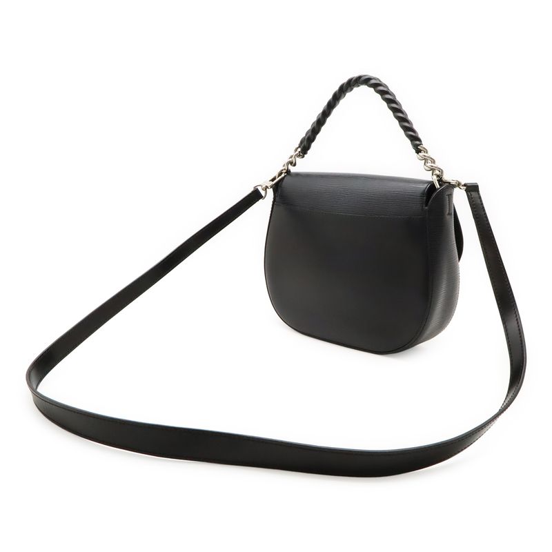 Louis Vuitton Epi Luna Handbag 2-Way Shoulder Bag Noir Black Silver Hardware — view 2